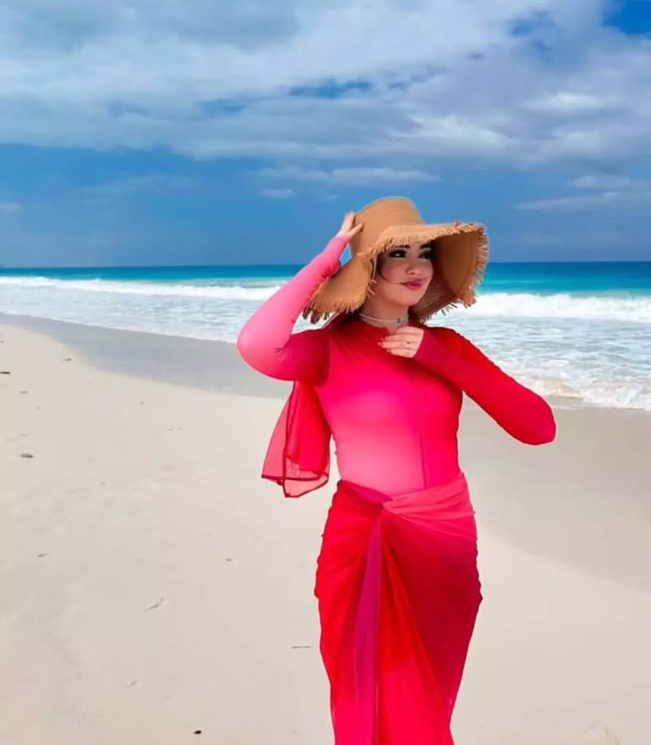 Hot pink burkini  1