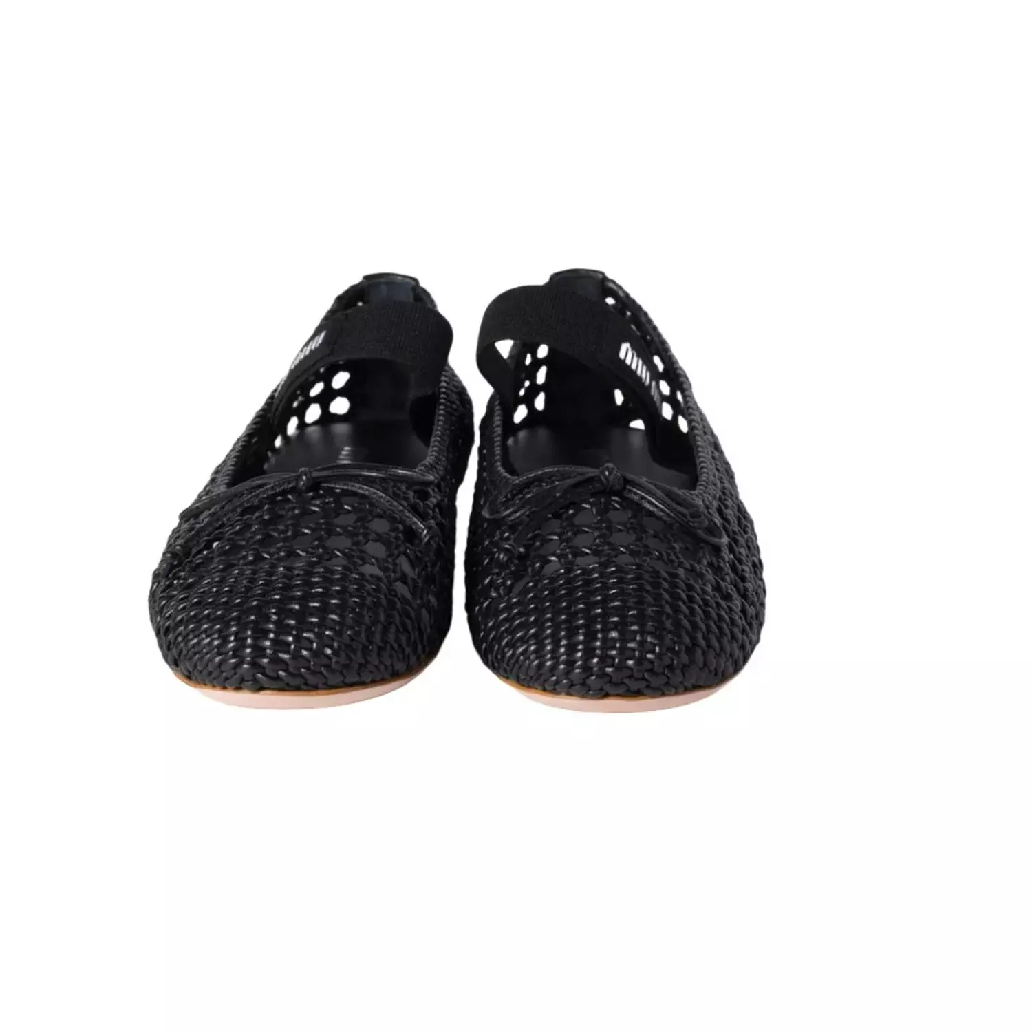 Miu miu Woven nappa leather ballerinas 2