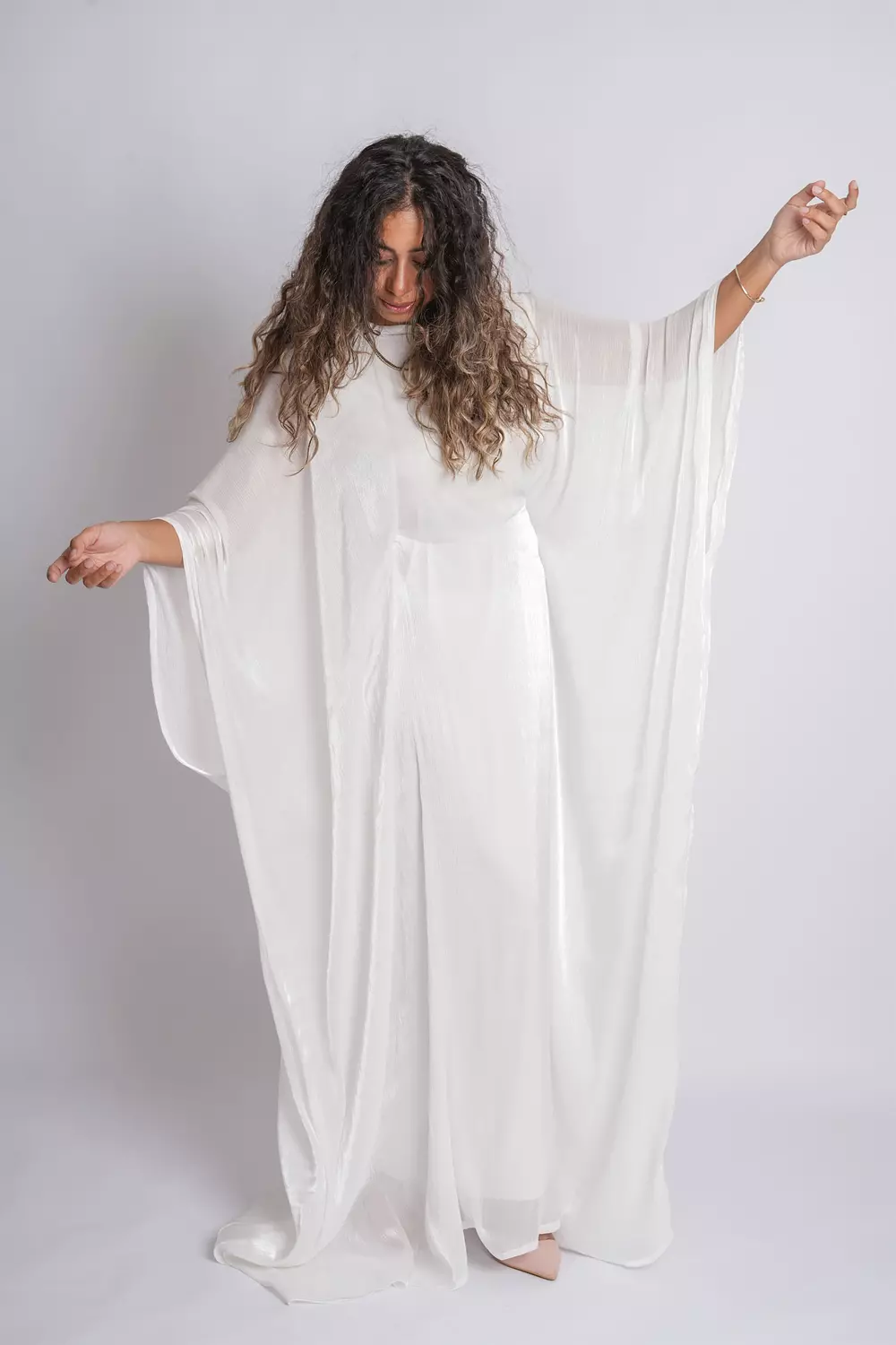 White Butterfly Abaya 5