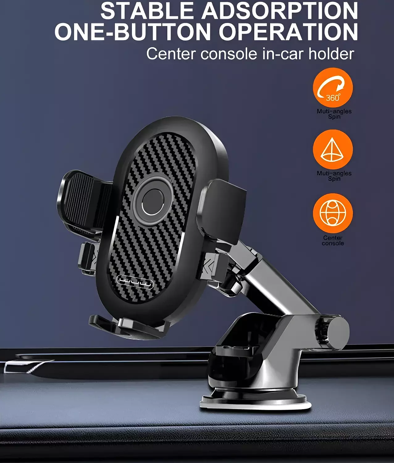 Car Phone Holder - Secure Mounting and 360-Degree Rotation - Easy Installation - WUW Z32 2