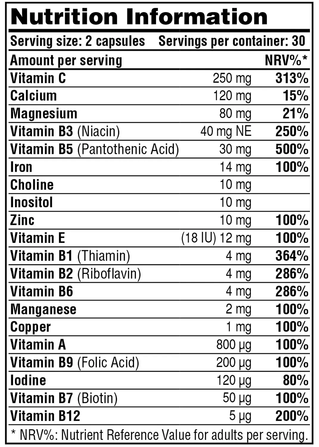 Galvanize Daily Multivitamin | 60 Capsules hover image