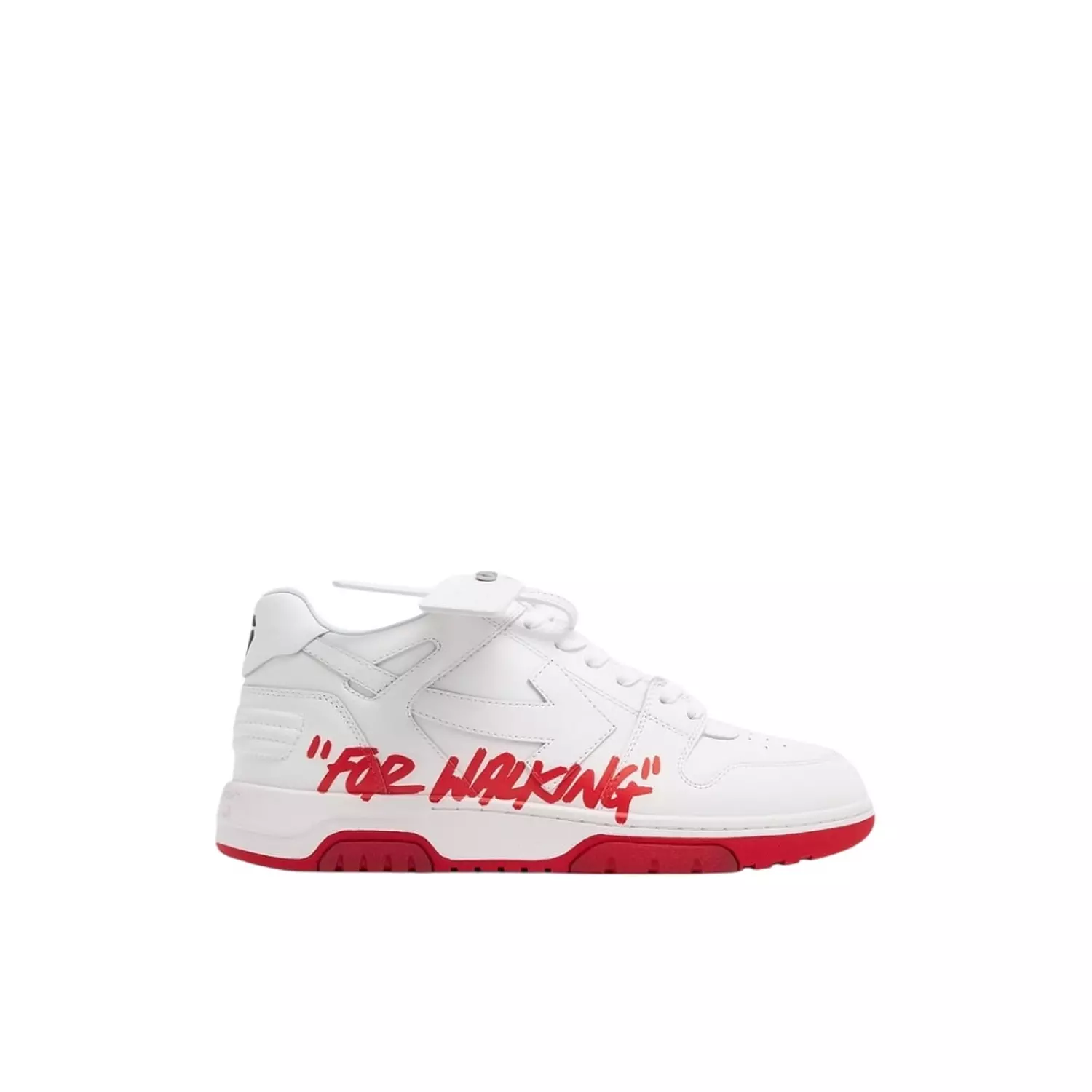 OFF-WHITE Out Of Office “OOO” Low Tops For Walking White Red SS22 image