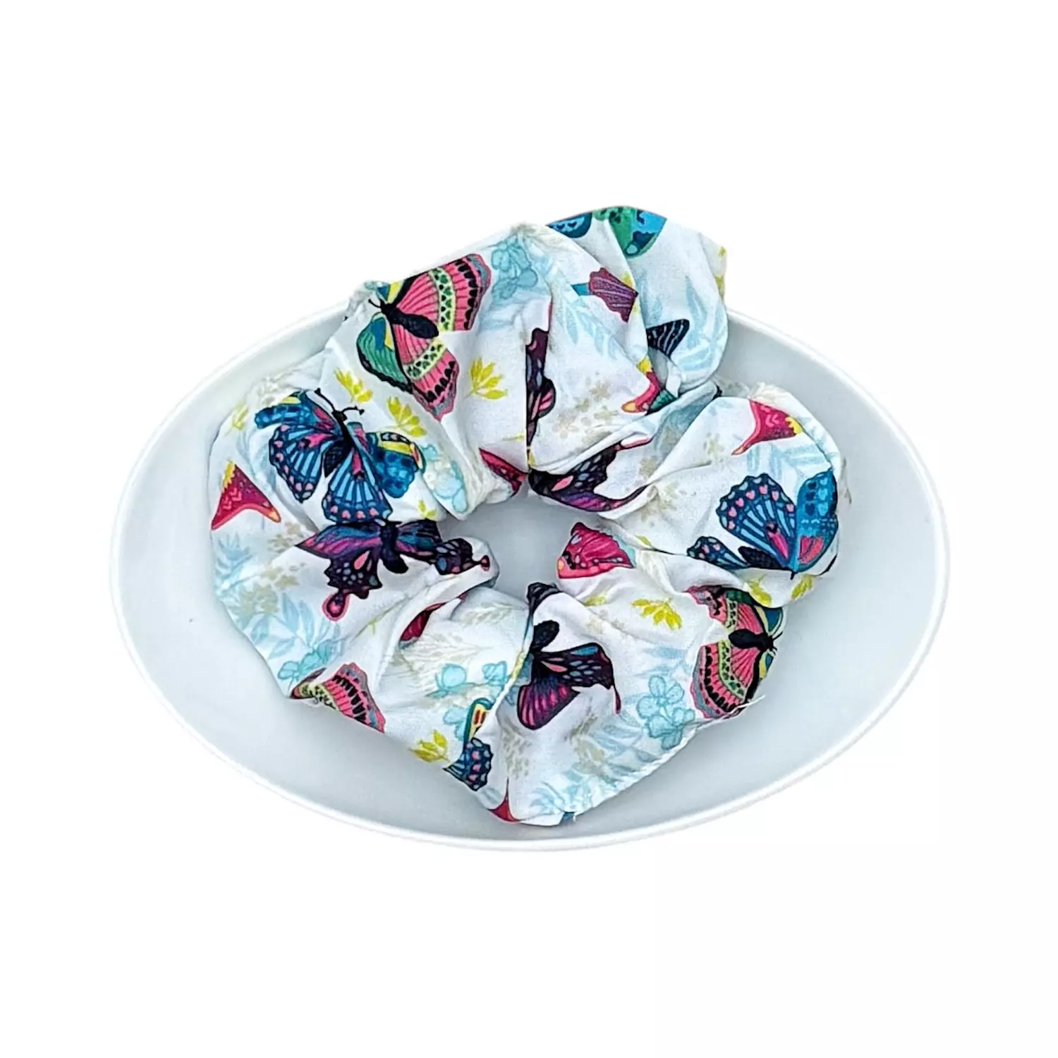 Summer Butterfly Printed Regular Scrunchies D image