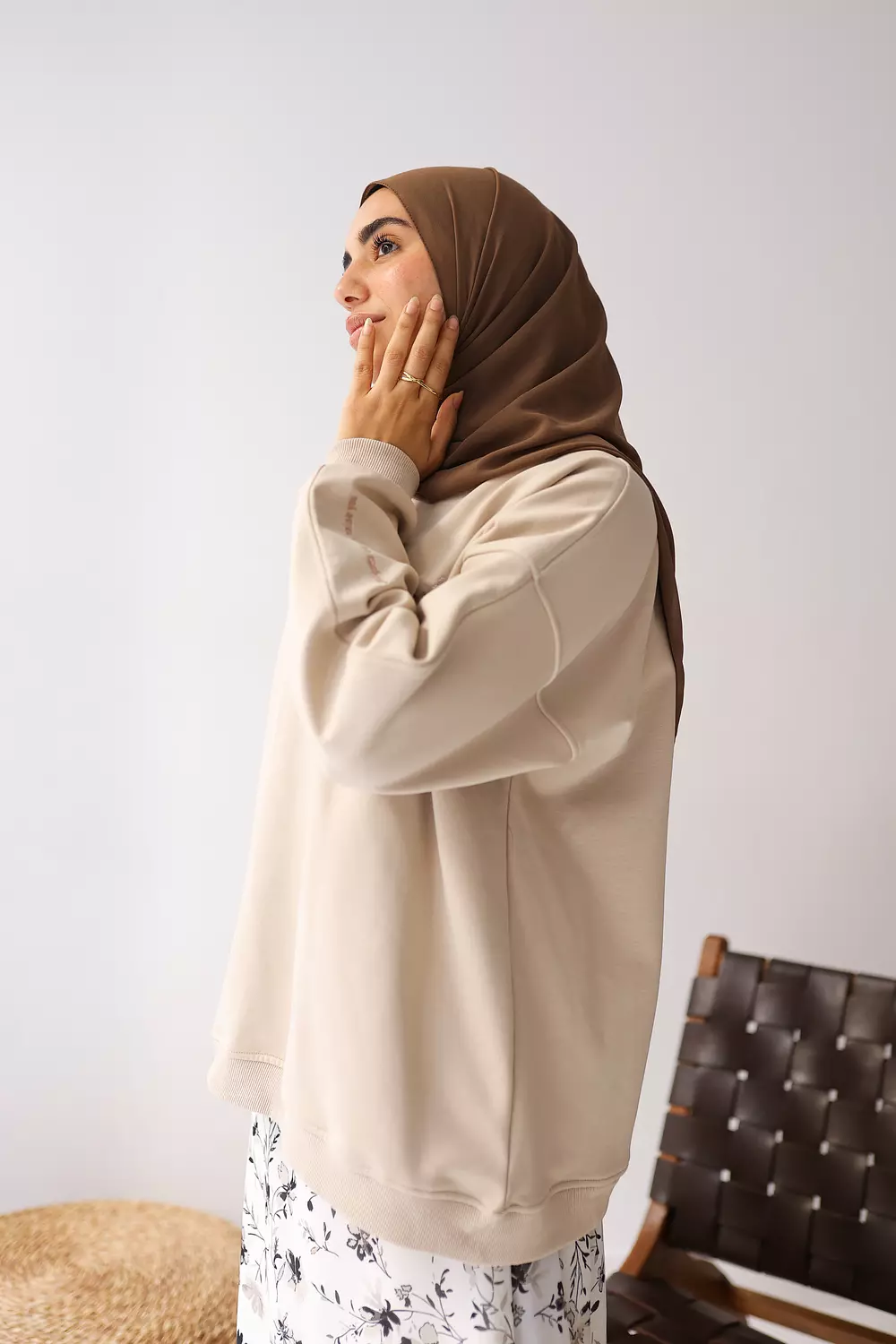  violet over size hoodie 🤍 7