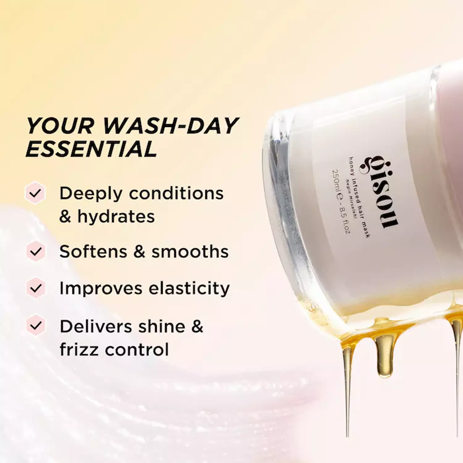 Gisou Honey Infused Hydrating Hair Mask  4