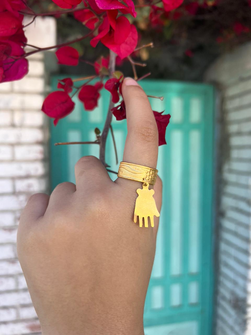 Gold Plated Hand ring