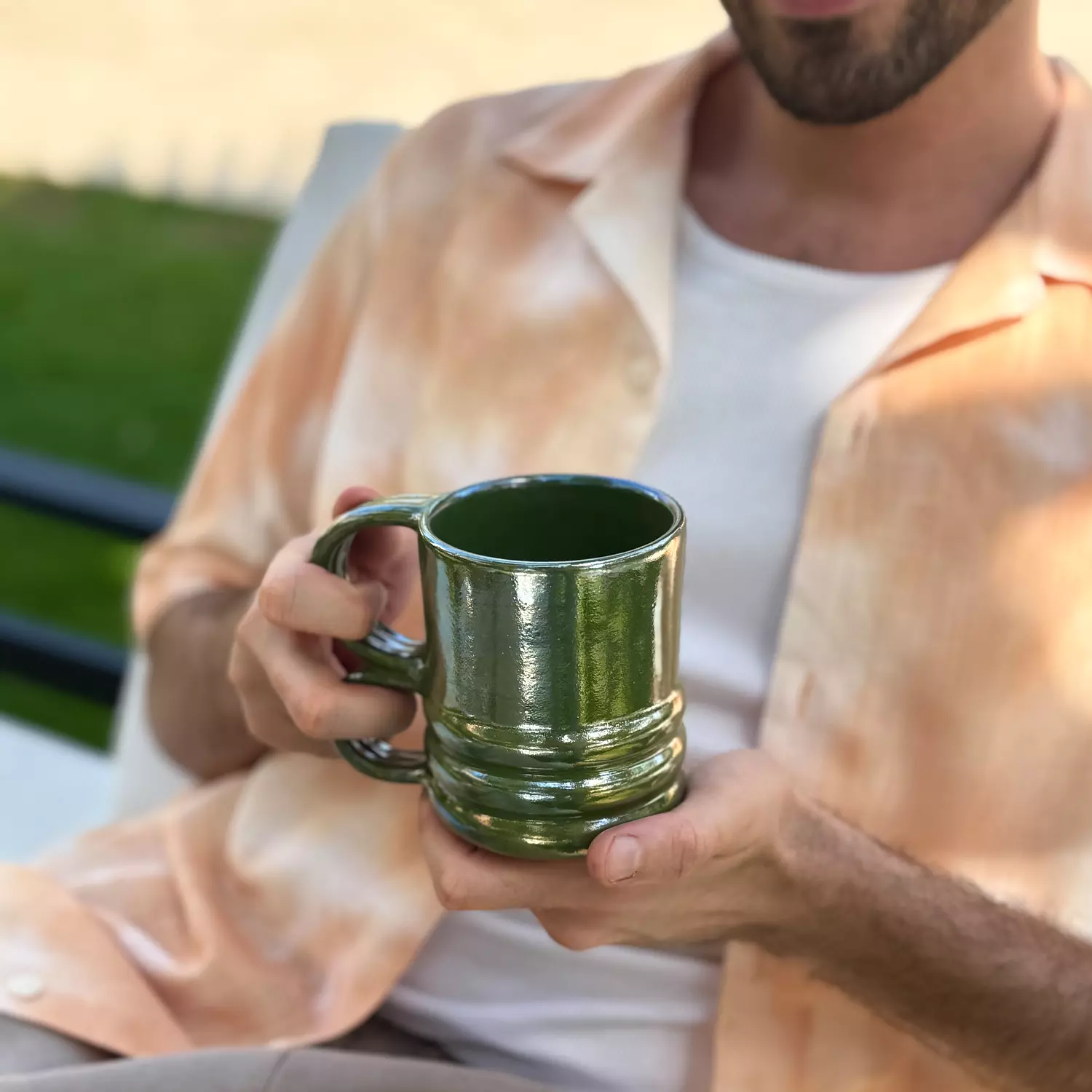 Pearly Green Mug 2