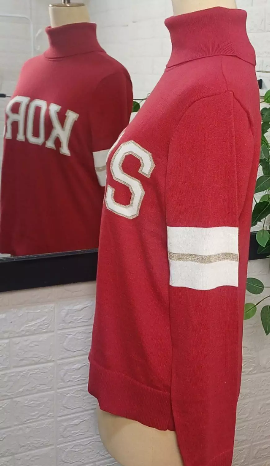 Michael kors pullover solid red  hover image