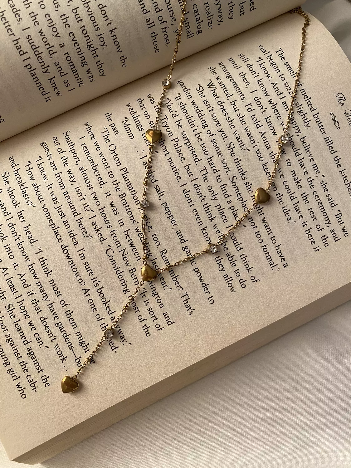 Long Heart x Diamond Necklace image