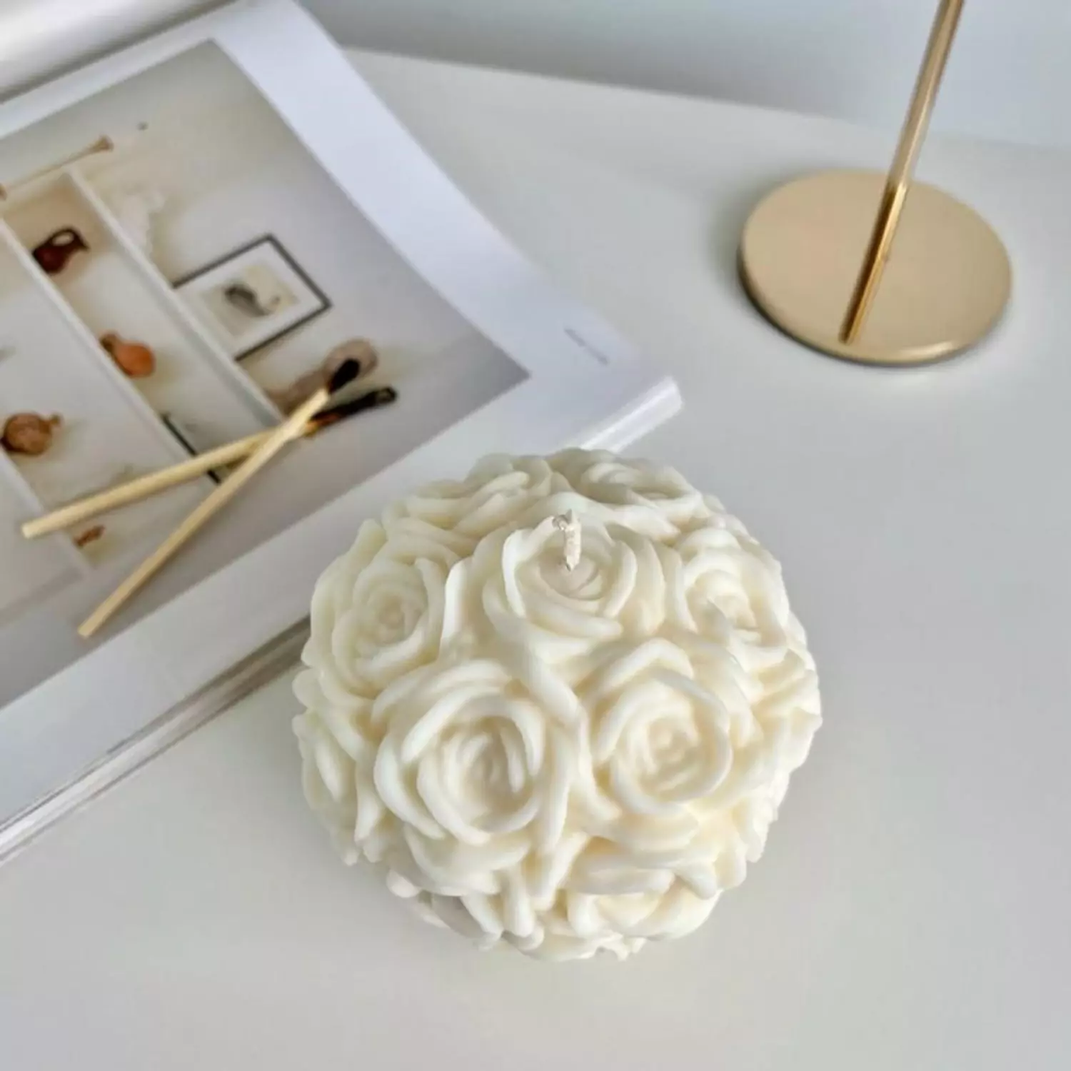 Rose Ball Scented Candle image