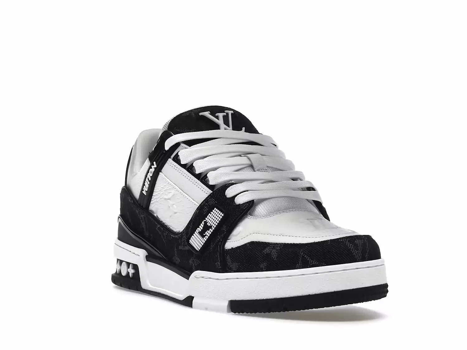 Louis Vuitton LV Trainer White Black hover image