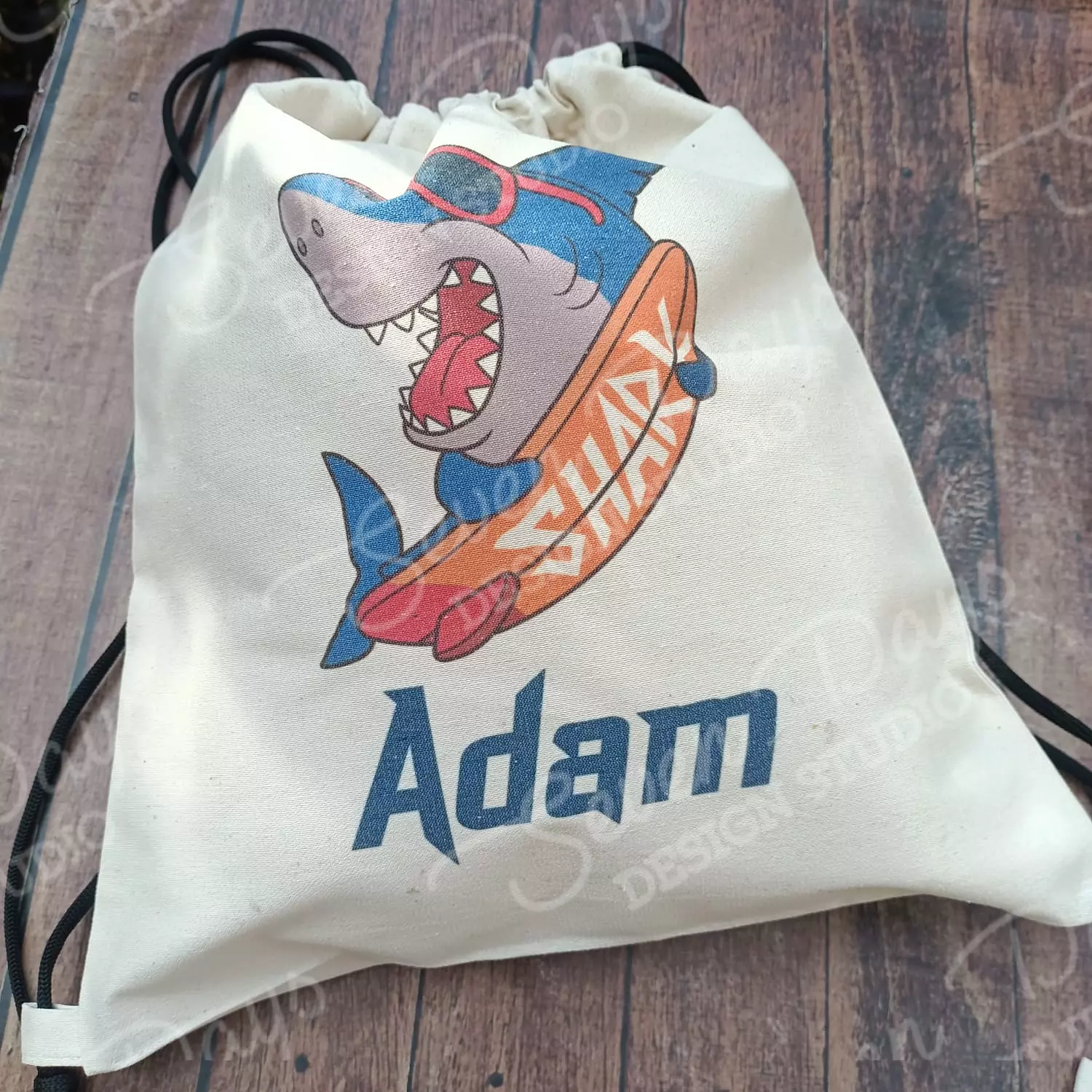 Shark Drawstring Bag 4