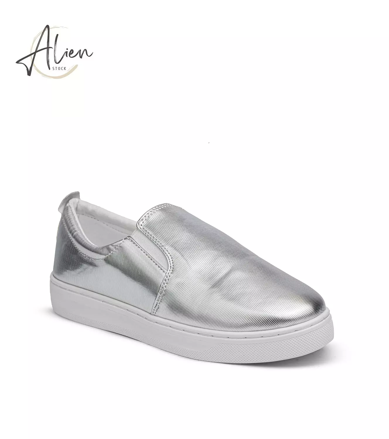 Generic Silver leather Slip-on Lightweight Casual Women hover image