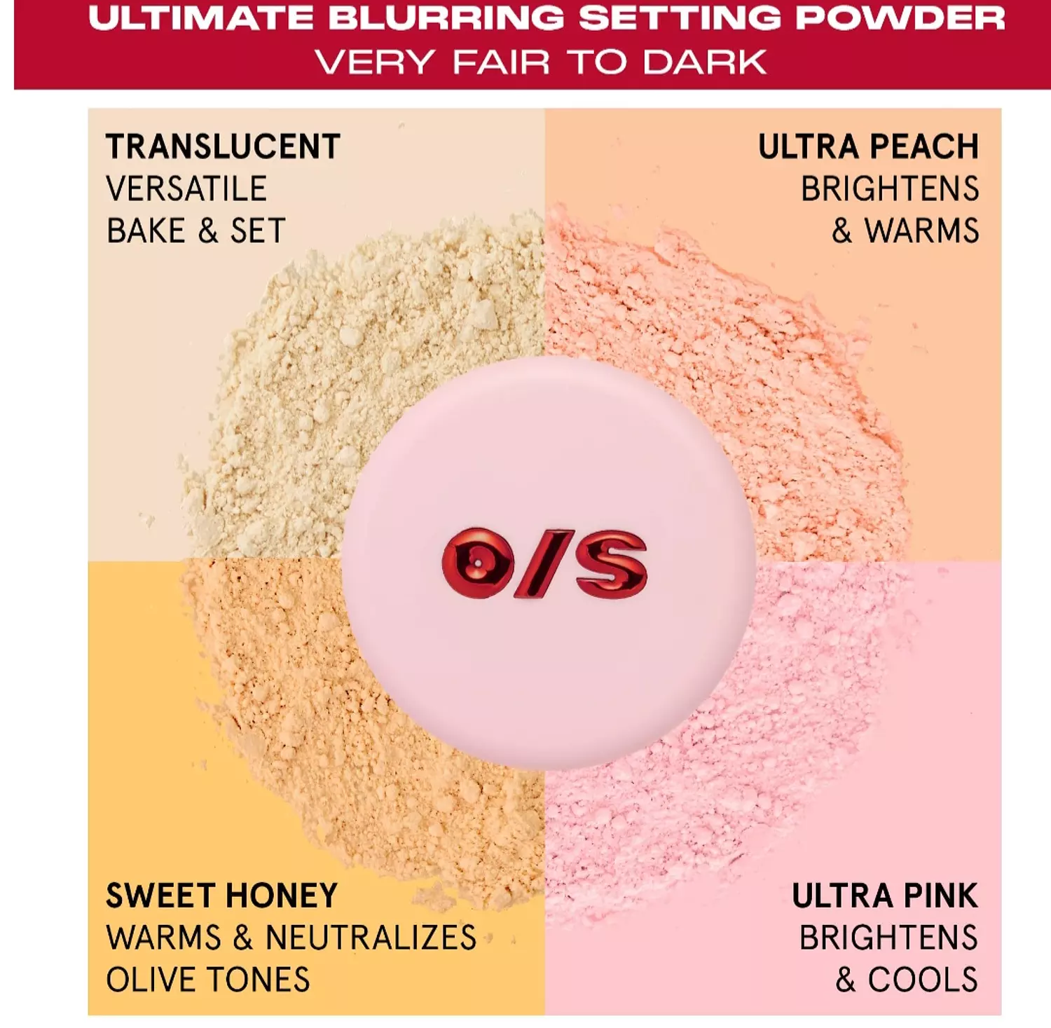 ONE/SIZE by Patrick Starrr  Ultimate Blurring Setting Powder Blurred & Bright Travel Duo 3