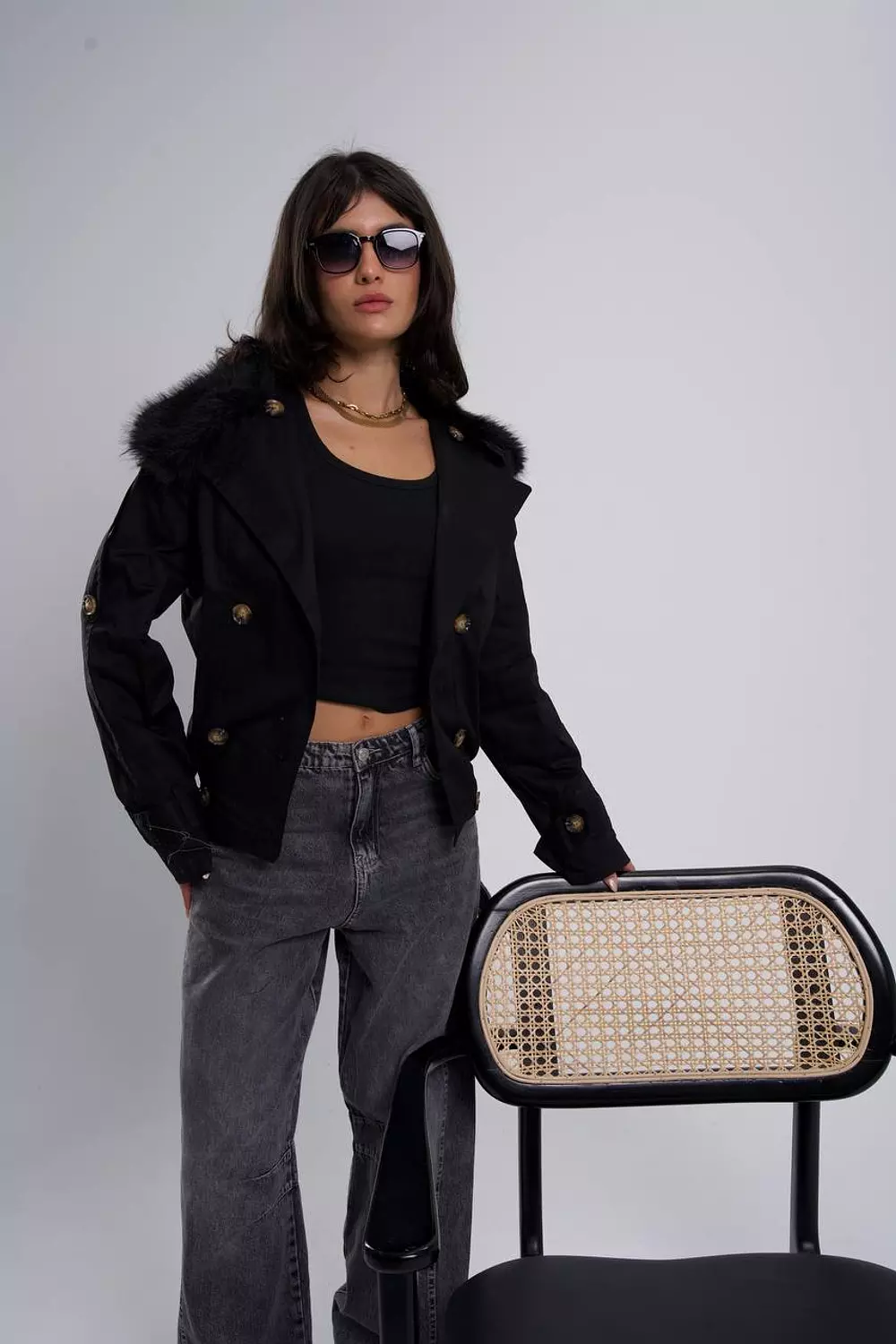 Fur Trench jacket  9