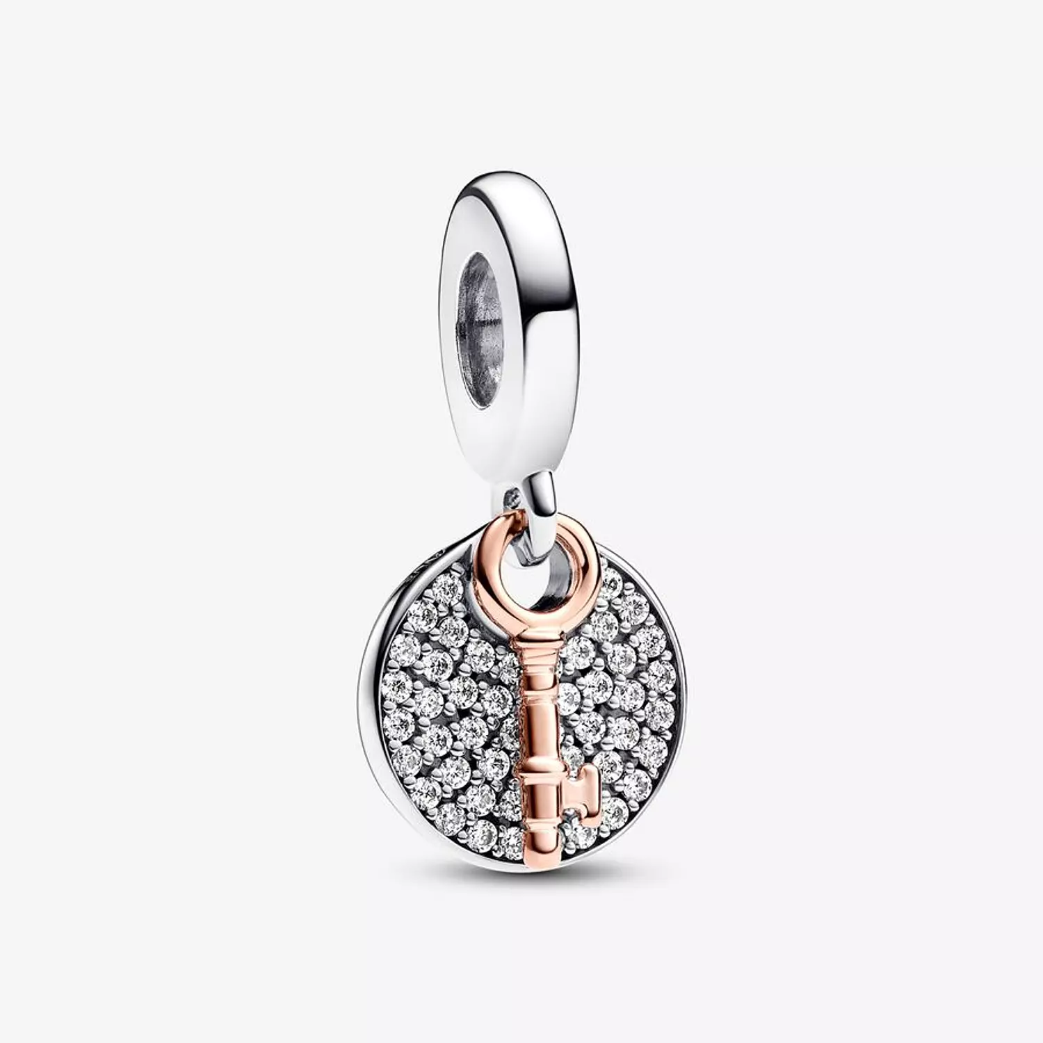 Sterling silver and 14k rose gold-plated unique metal blend image