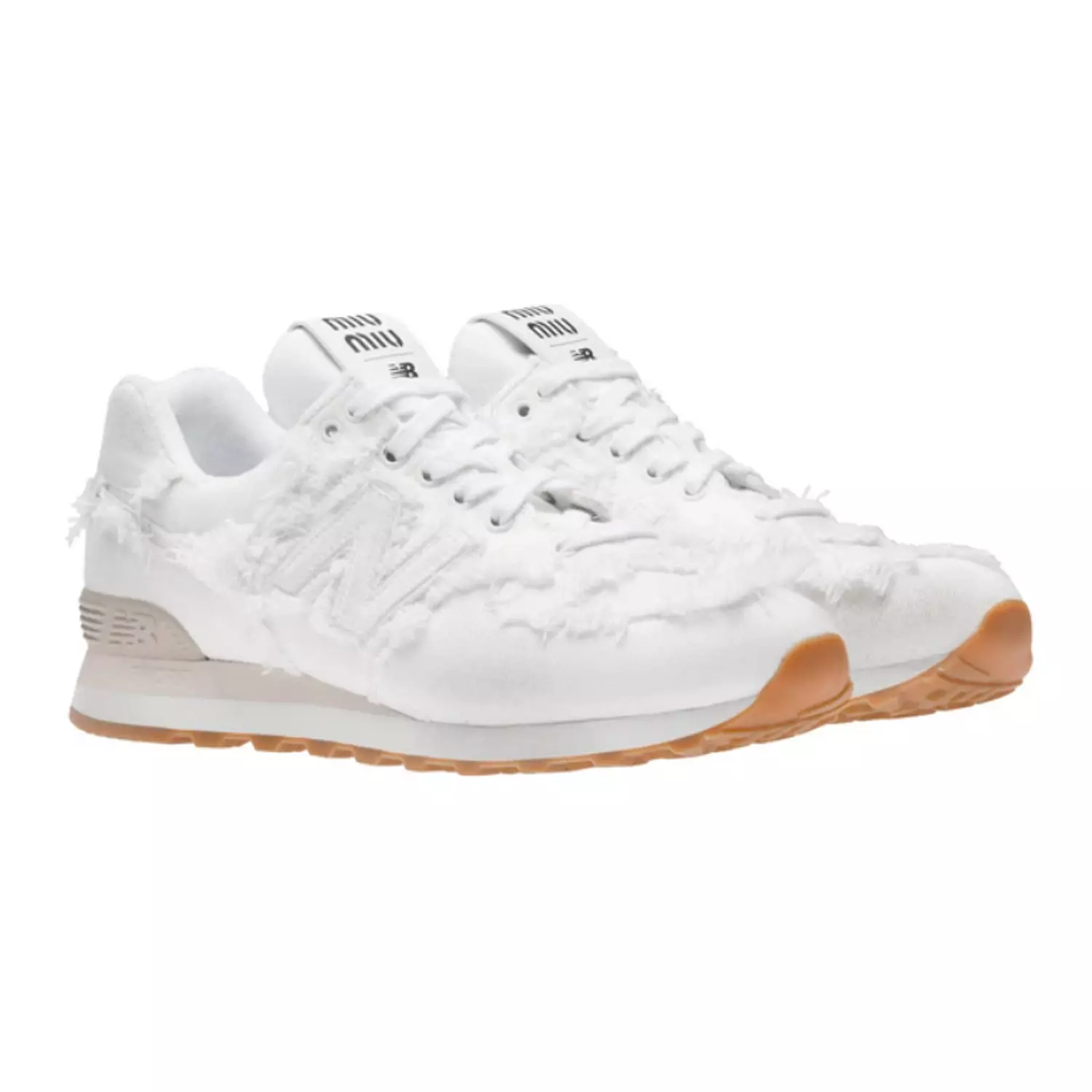 NEW BALANCE 574  MIU MIU DENIM WHITE  1