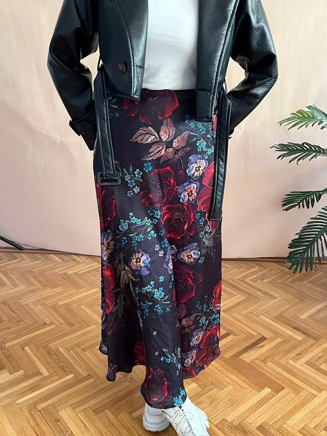 Bloom Satin Skirt  2