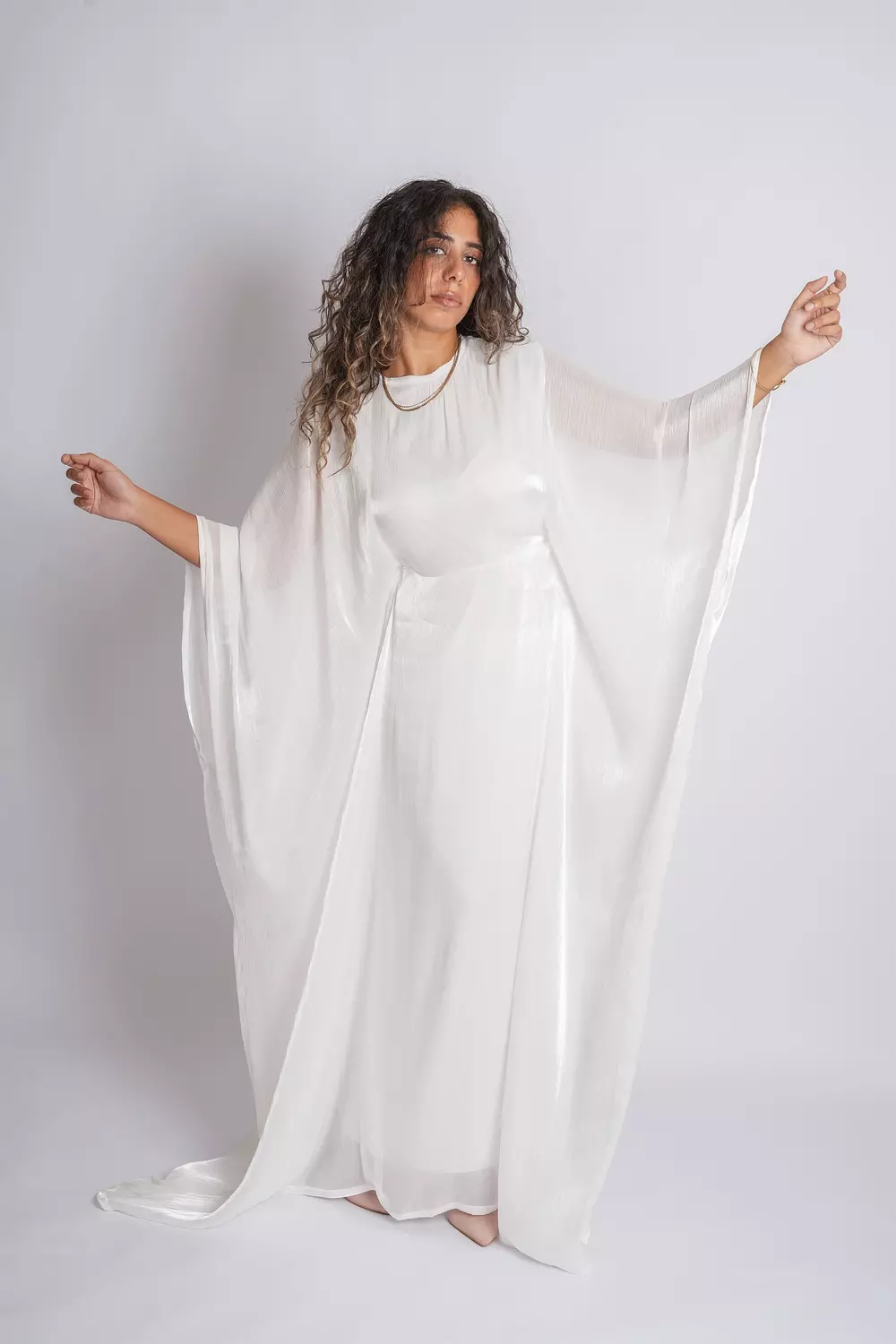 White Butterfly Abaya 8