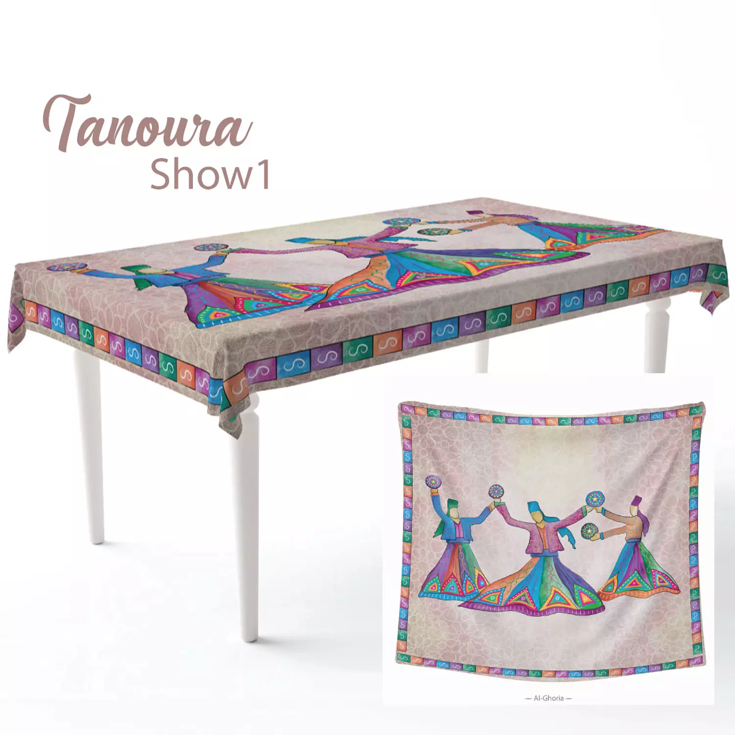 Tanoura Show Tablecloth image