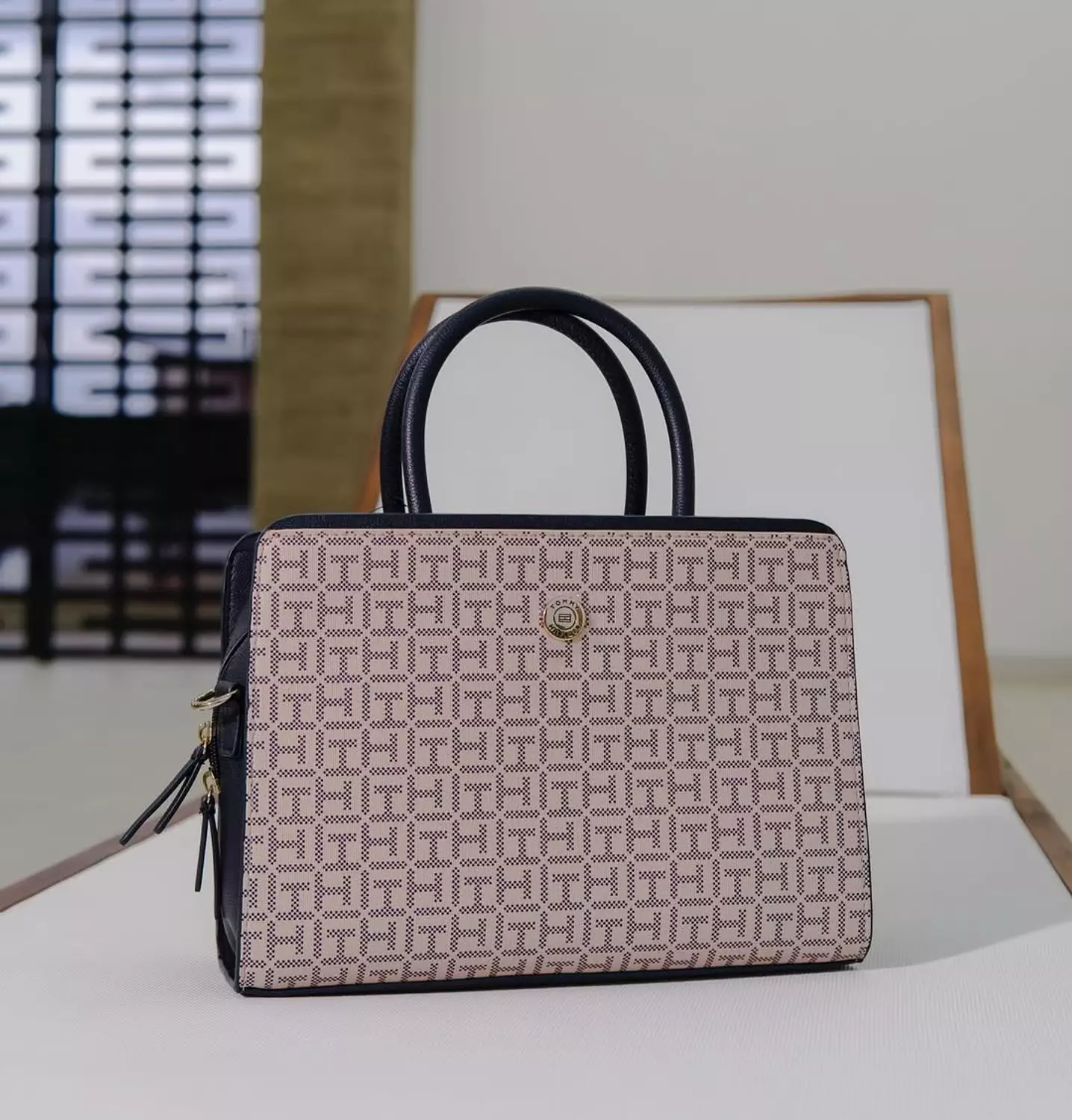 Tommy Hilfiger Monogram Satchel Bag  hover image