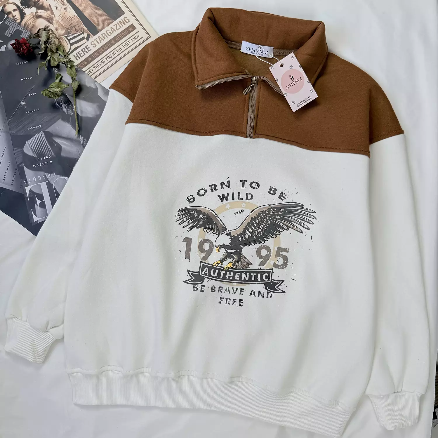Quarter Zip Up Sweatshirt 7