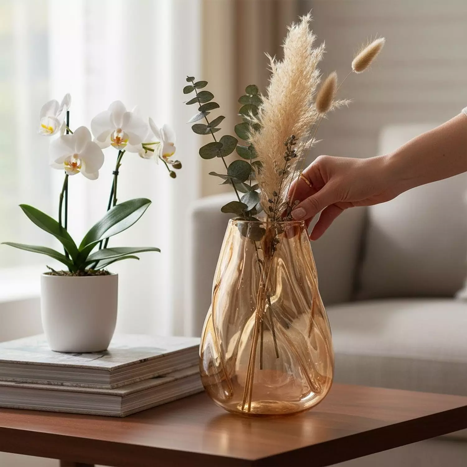 Honey Pyrex Vase hover image