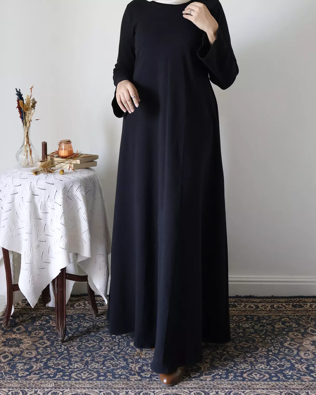 Black Cotton Dress 3