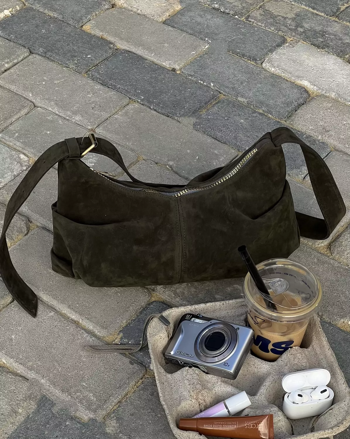 Evelina handbag - olive  2