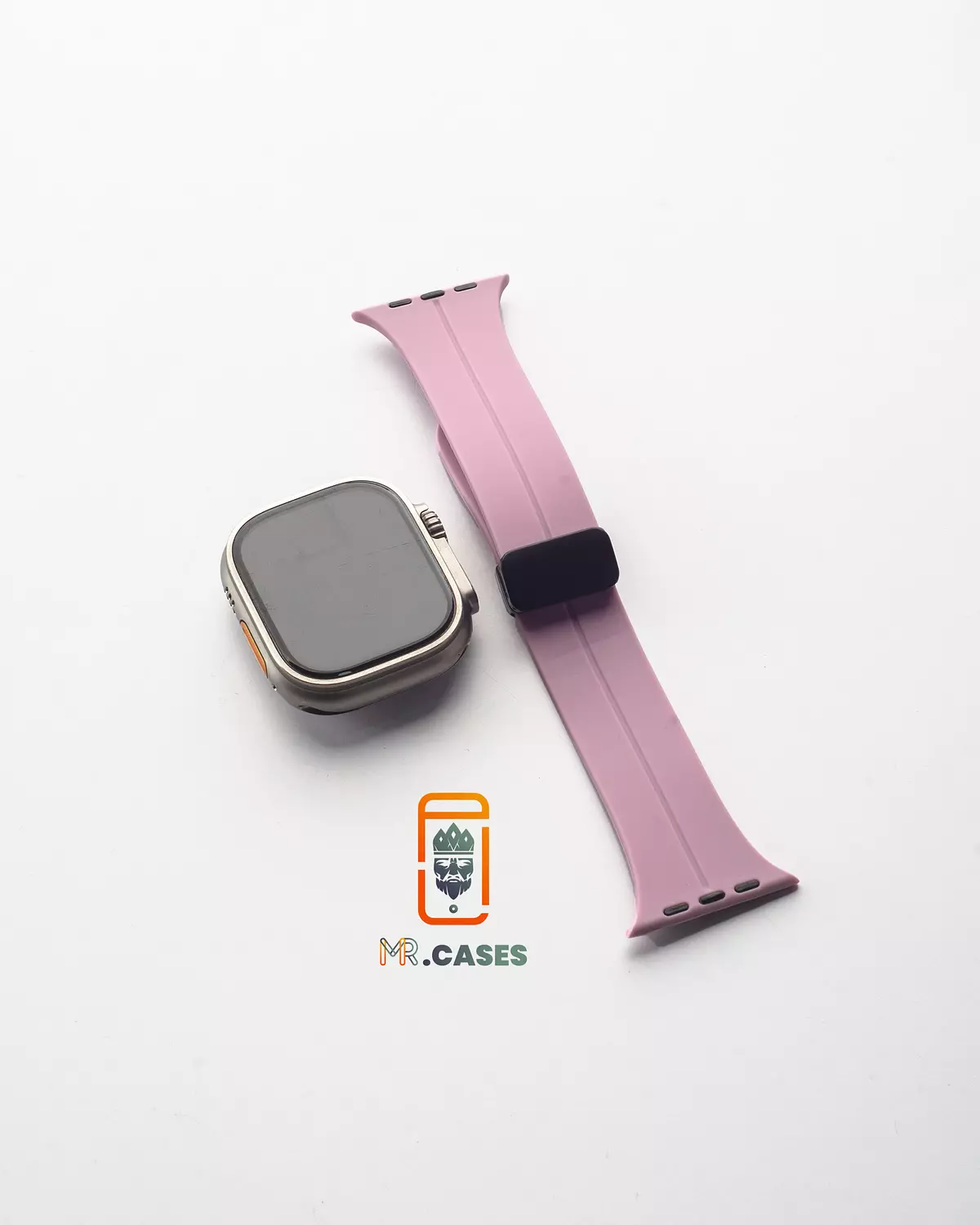 Silicone band with metal lock 3