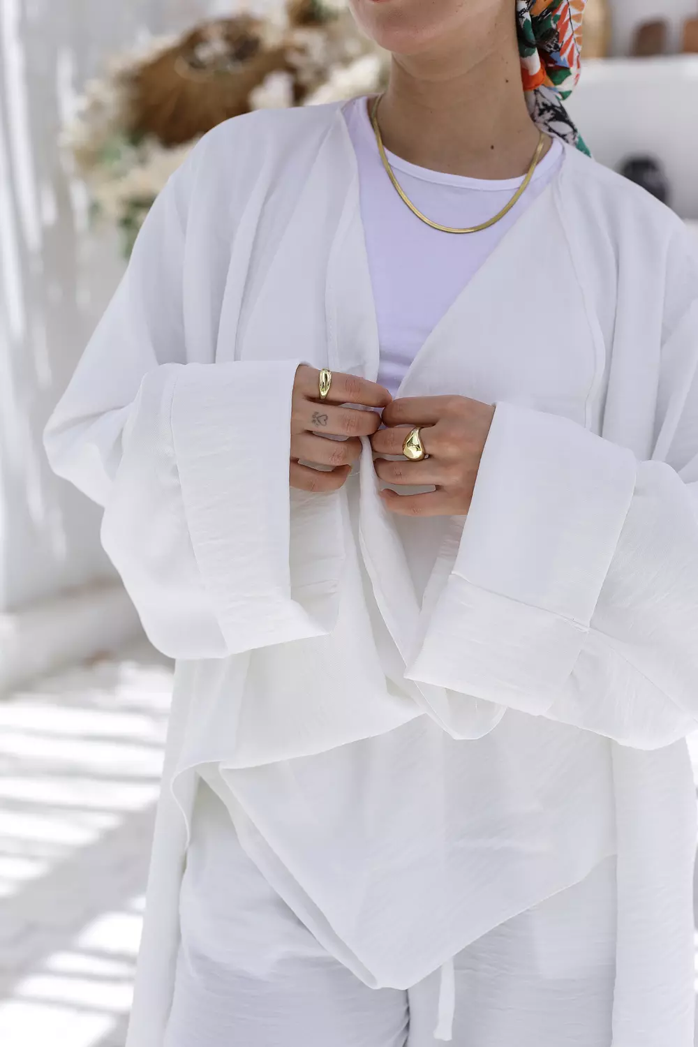 Light & Flow blouse in white hover image