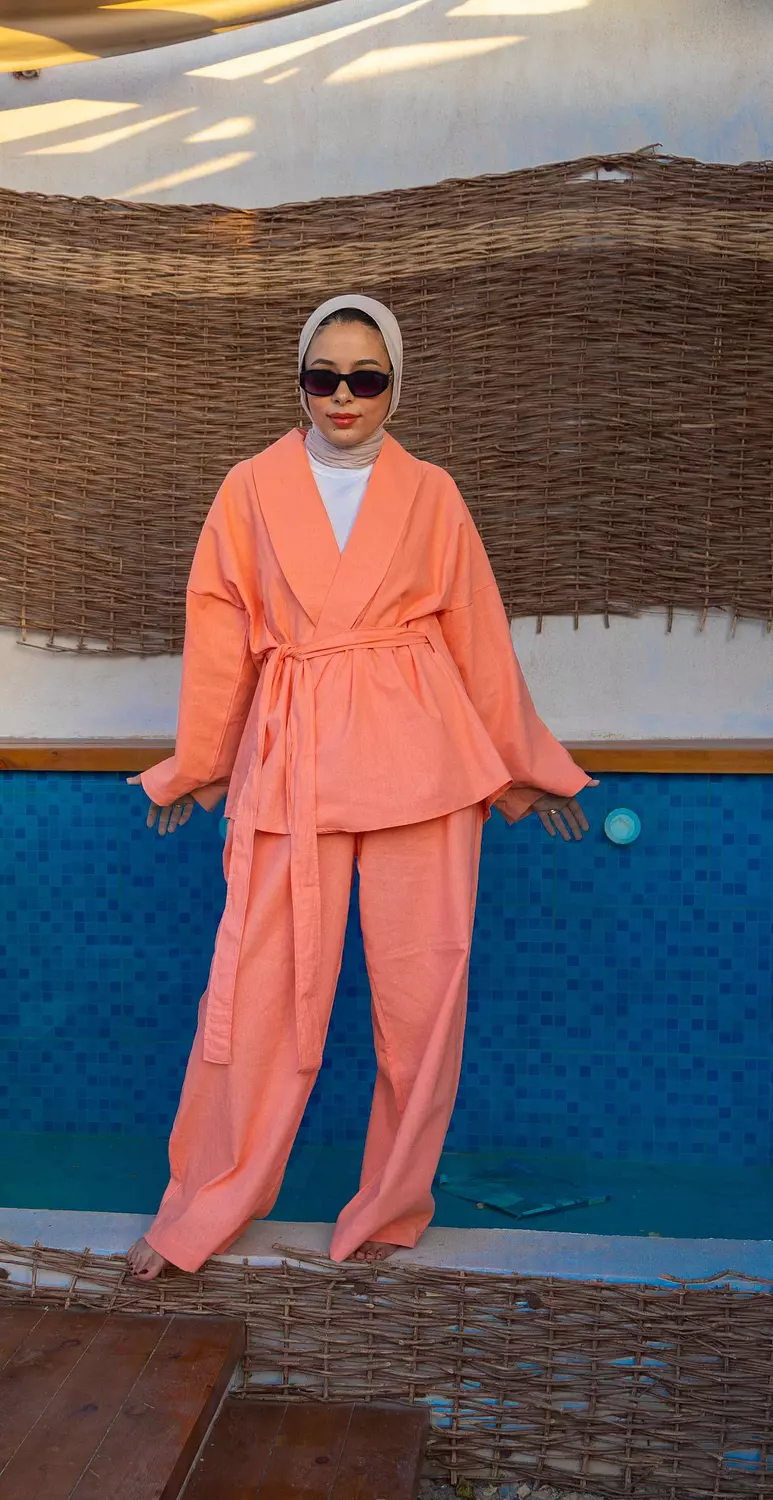 Linen Set - Orange 1