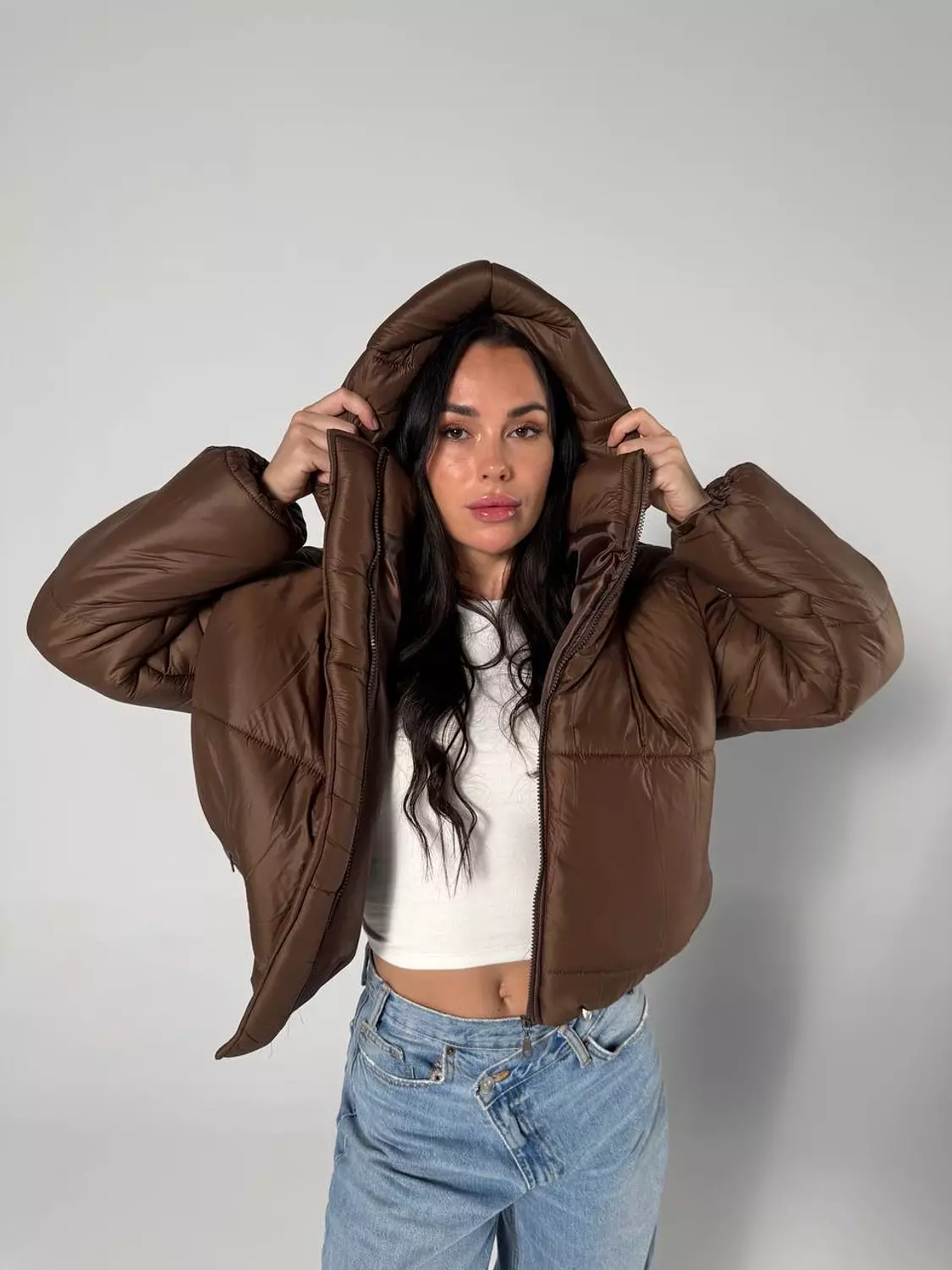 Cropped waterproof jacket image