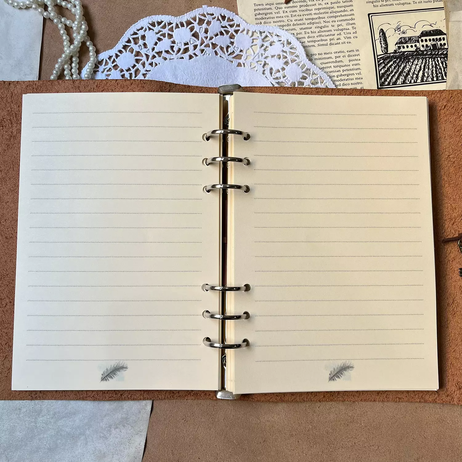 planner notebook A5 ribbon lock  5