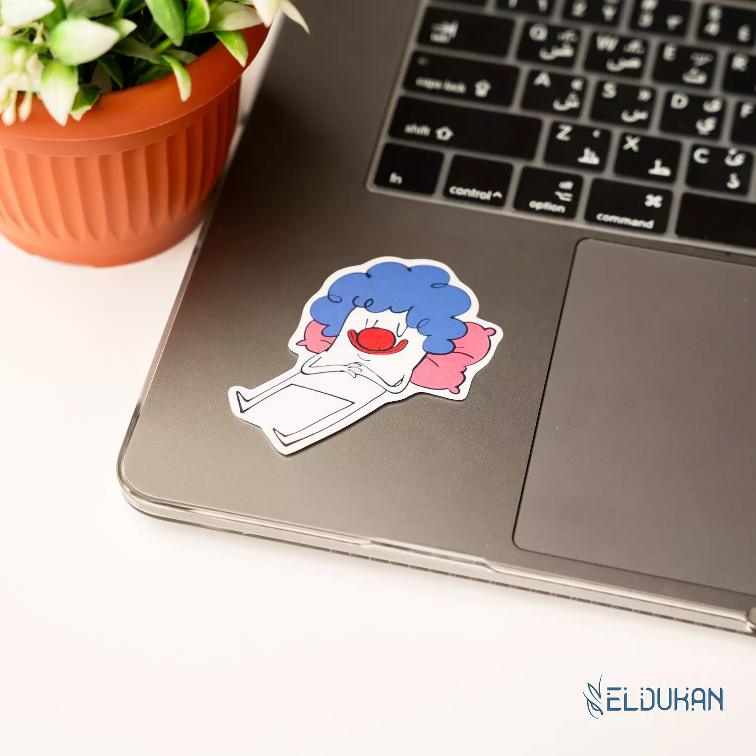 sleeping clown sticker image
