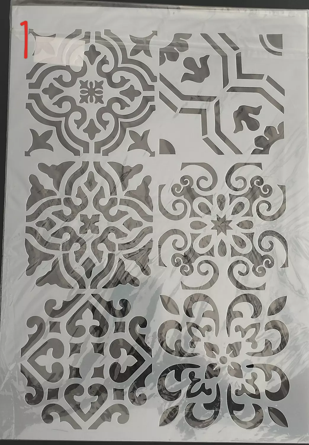 استنسل مفرغ (اشكال مختلفة) Stencils(Different forms) A4 36