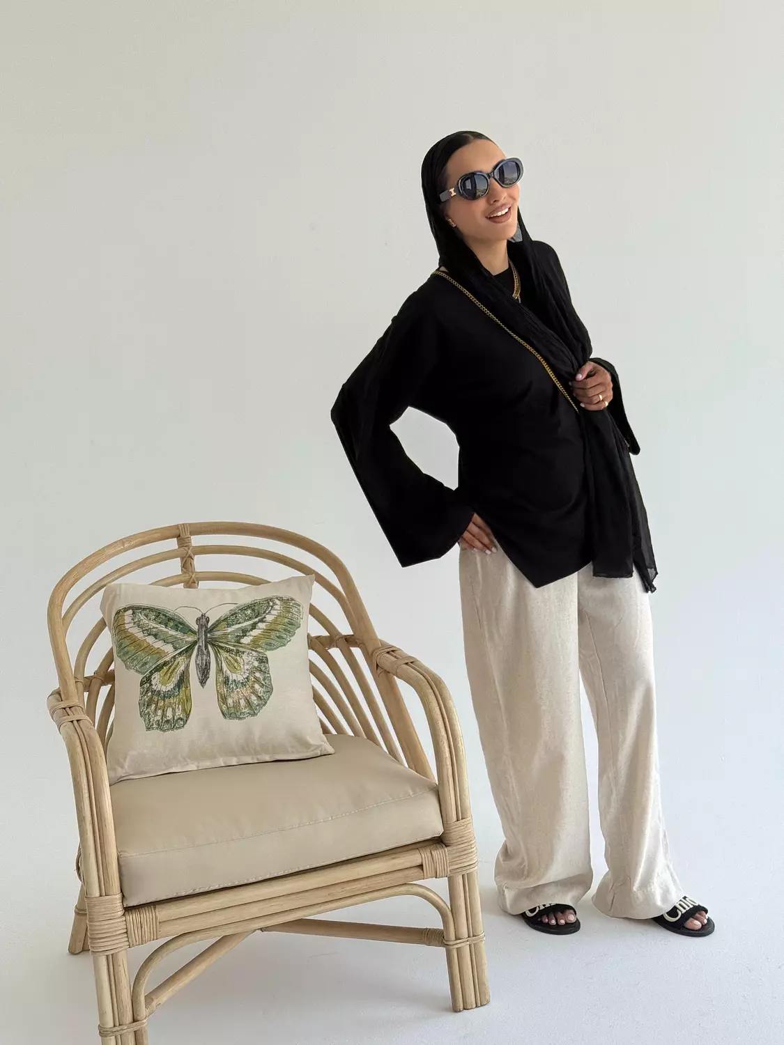 Linen Pants بيور image