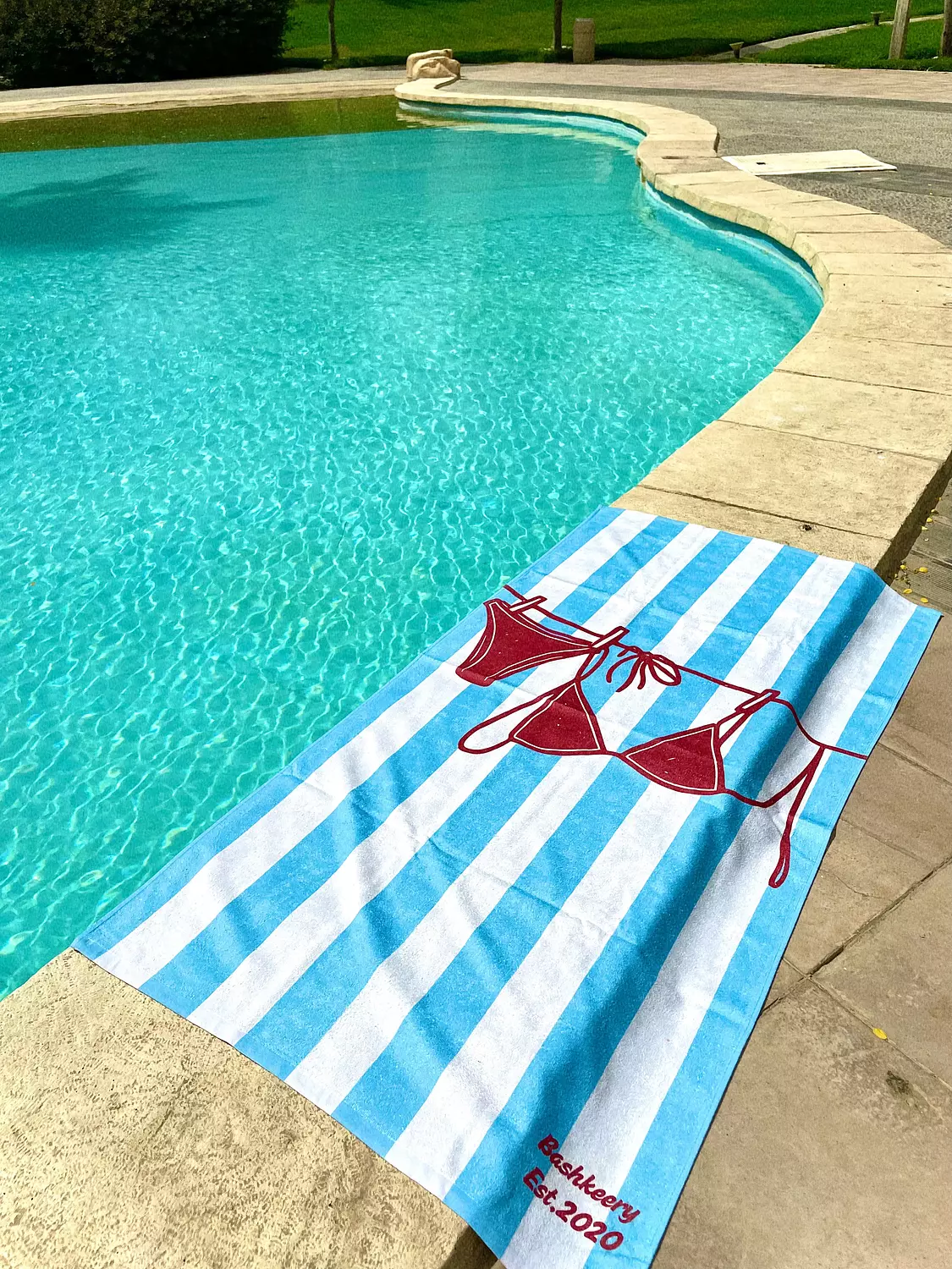 Red Bikini Beach Towel image