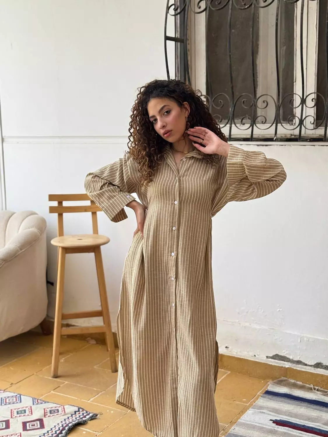 Long Striped Dress  1