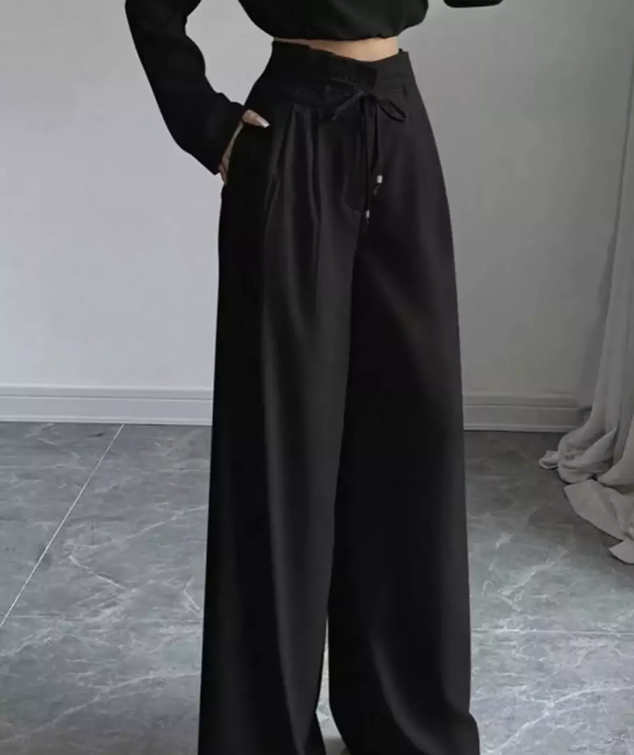 Double tie waist pants  hover image