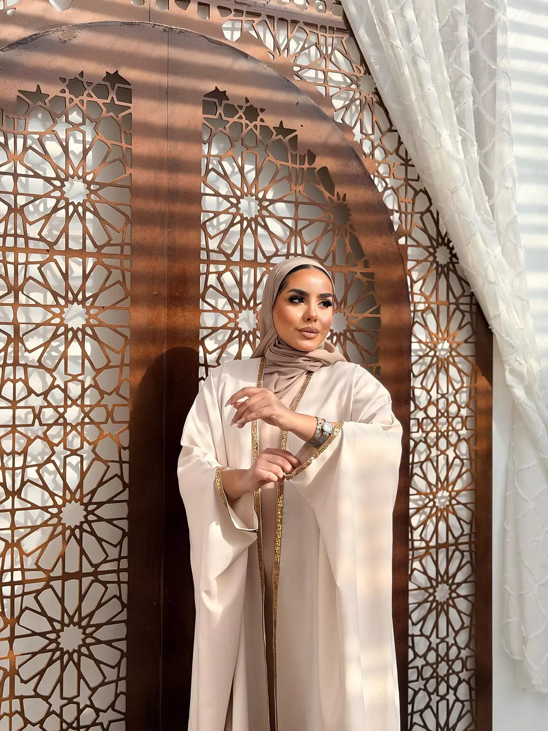 The Mawada Kuftan In Cream 2