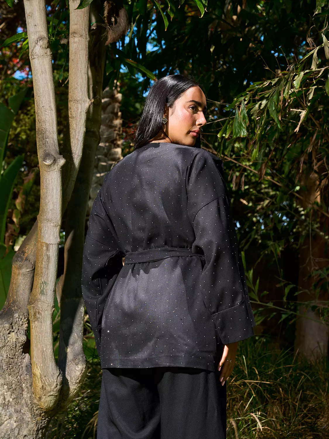 Worood Kimono Jacket _ Black 9