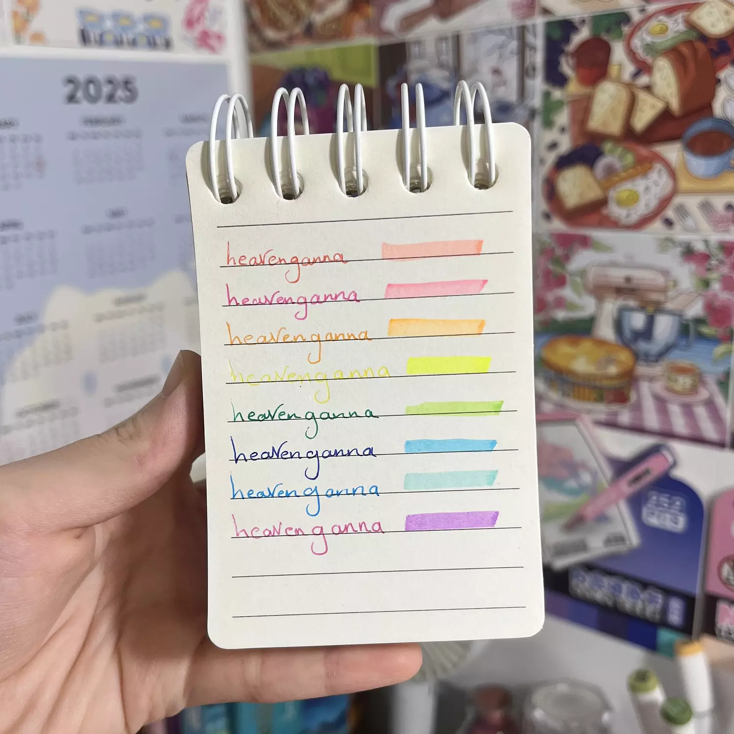 2 side pens ( gel / highlighter)  1