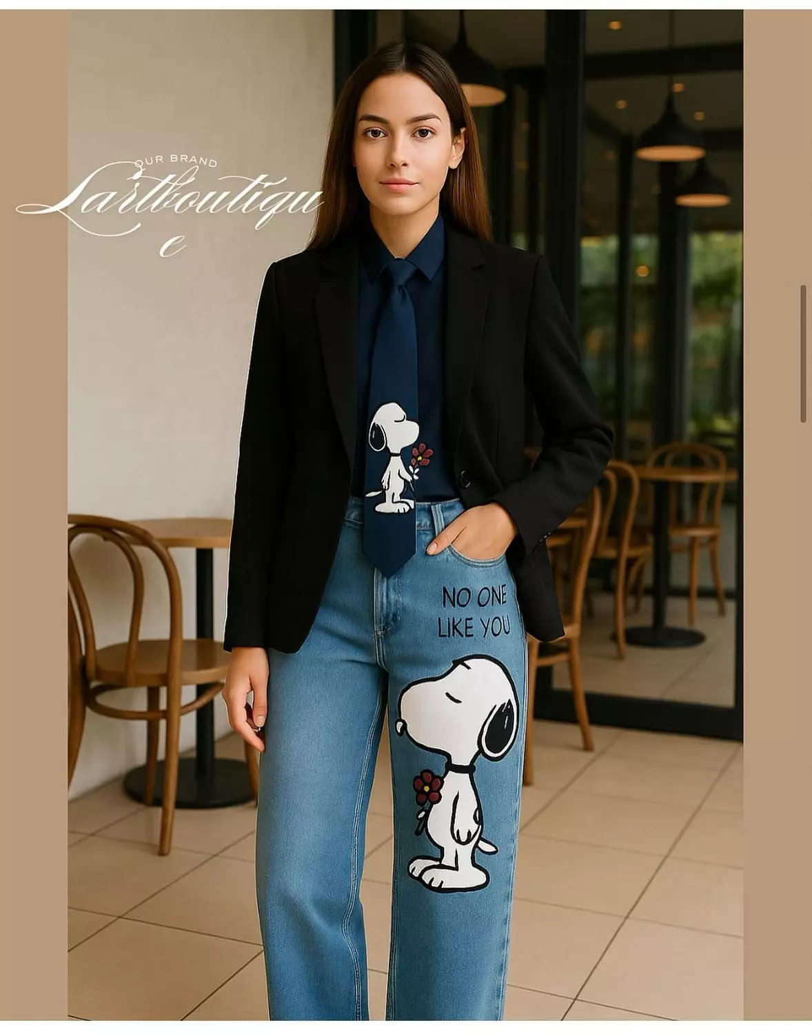 snoopy jeans  image