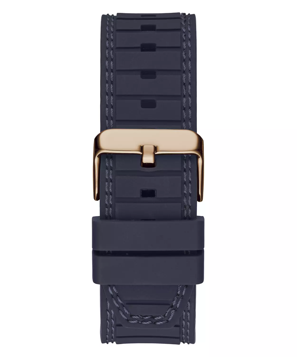 GUESS GW0487G4 ANALOG WATCH For Men Round Shape Navy Silicone Textured Strap 3