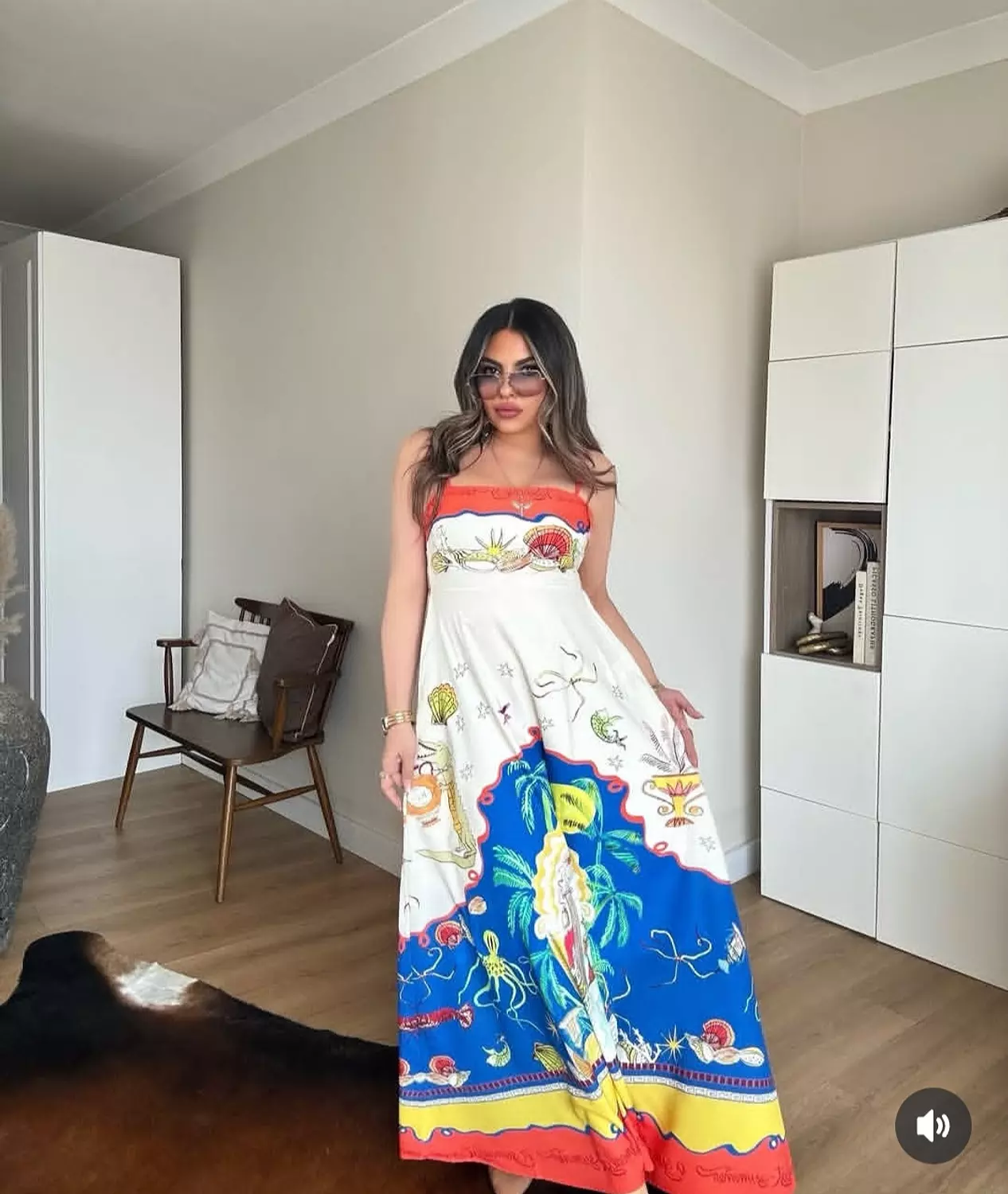 Orange maxi Alemais dress 7