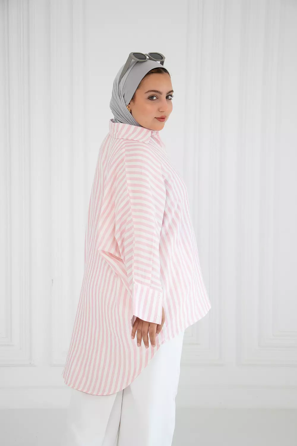 Oversized striped shirt 21