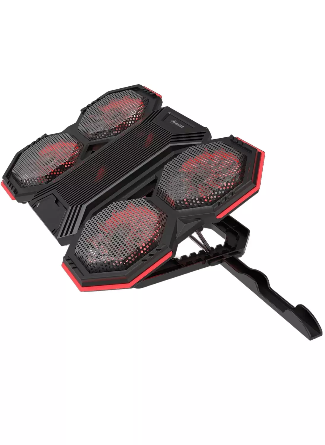 FN-41 Laptop Cooling Stand with 6 Fans, Red Backlight & Dual USB Ports 4