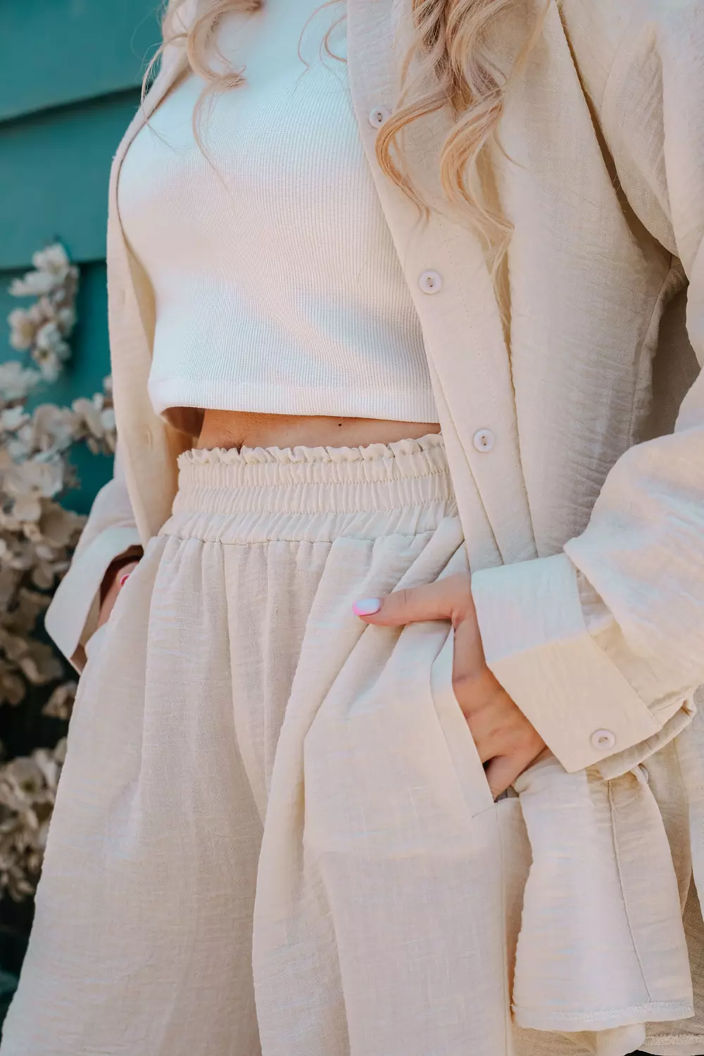 2-piece set  Pants, jacket - Light Beige image