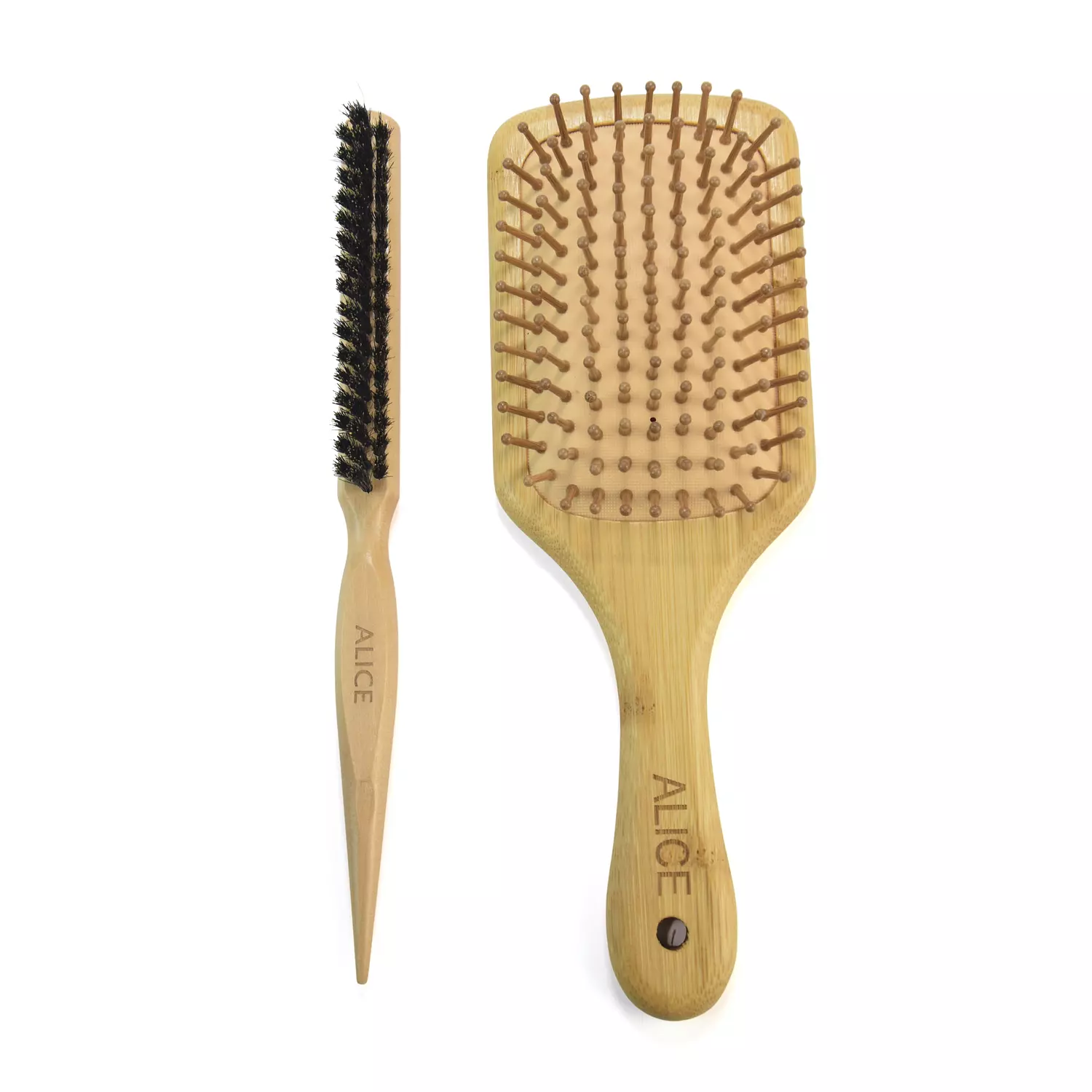 Sleek and wooden brush set 1